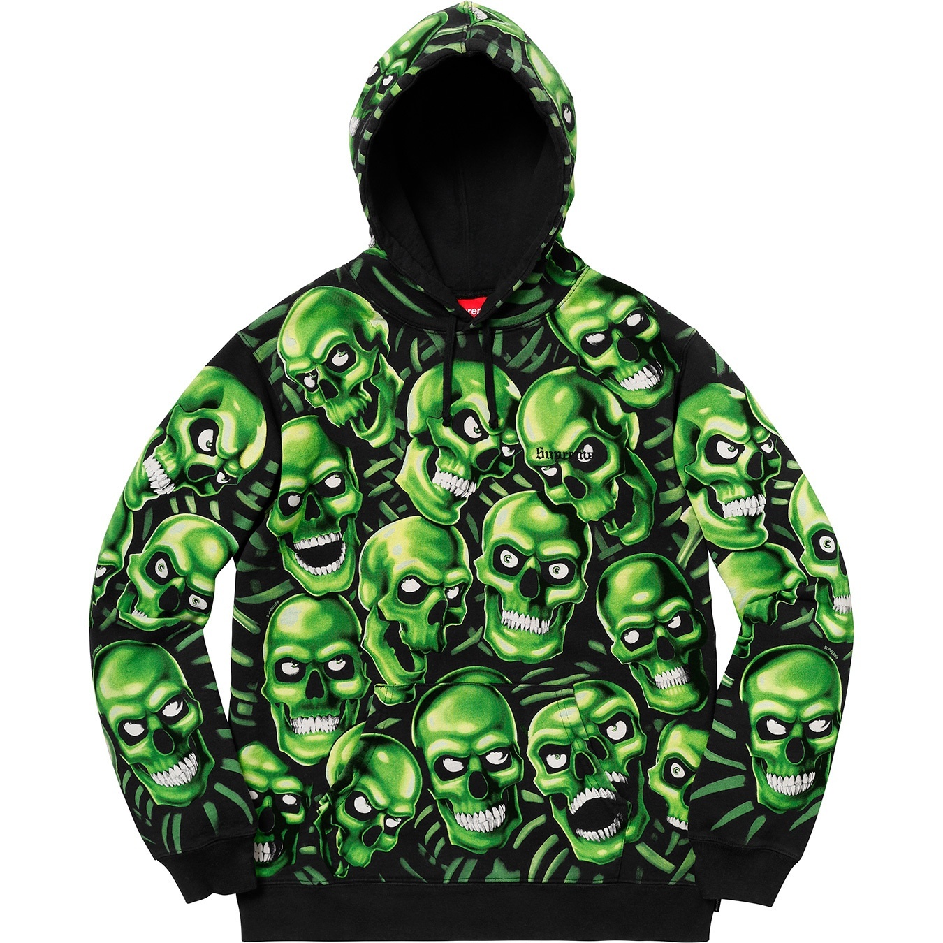 Skull Pile Hooded Sweartshirt view 3